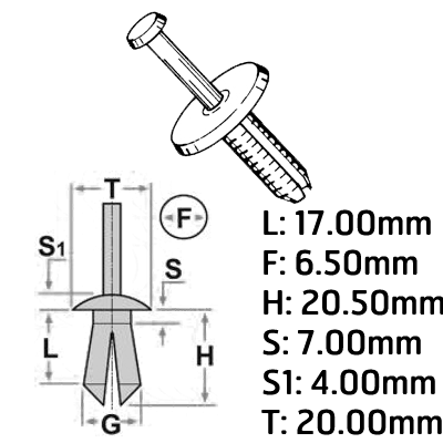 RIVETS MRN50201