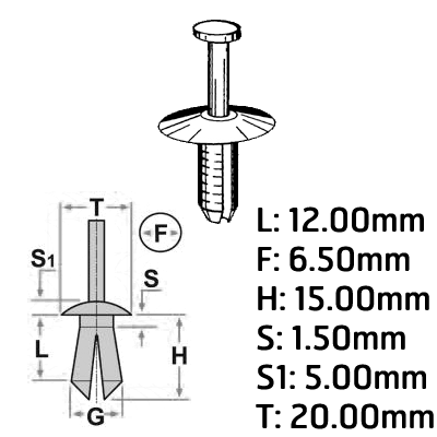 RIVETS MRN50523